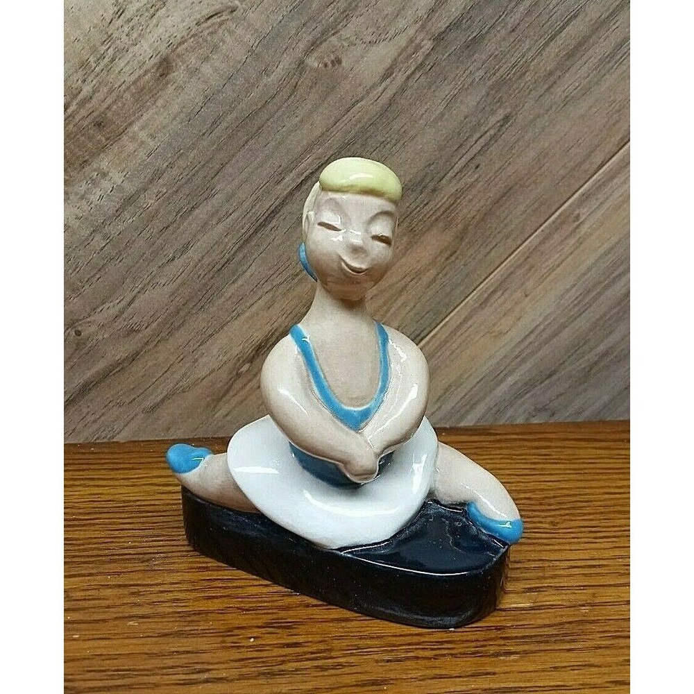 Vintage Brayton Laguna Rare Ballerina Dancer California Pottery Figurine 4.75" T